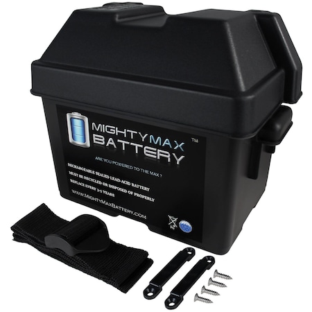 MIGHTY MAX BATTERY Group U1 Battery Box for Wilderness Tarpon 100 Trolling Motor MAX3476872